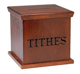 [1163] Tithe Box, No Base, With Lettering