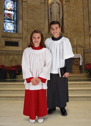 [No.875WH18] Round Neck Surplice (3" Longer)