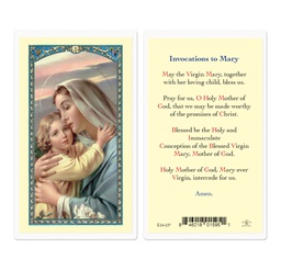 [HI-E24-227] Invocation Prayer Laminated Holy Card