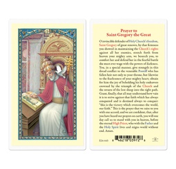 [HI-E24-443] Saint Gregory The Great Laminated Holy Card