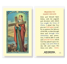 [HI-E24-448] Prayer to Saint Helen Laminated Holy Card