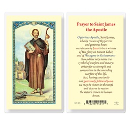 [HI-E24-456] Prayer to Saint James Laminated Holy Card