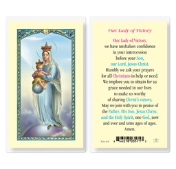 [HI-E24-297] Our Lady of Victory Laminated Holy Card