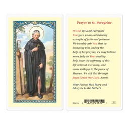 [HI-E24-514] Saint Peregrine Laminated Holy Card