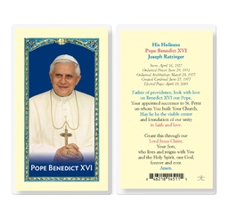 [HI-E24-573] Pope Benedict XVI Laminated Holy Card