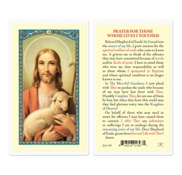 [HI-E24-738] Prayer for Whose Lives I Touch Laminated Holy Card
