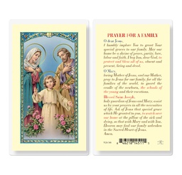 [HI-E24-746] Family Prayer Laminated Holy Card