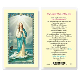 [HI-E24-904] Our Lady Star of the Sea Laminated Holy Card