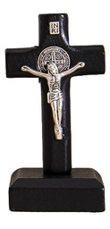 [YJ-SC-BKS] 2 3/4" Standing St. Benedict Crucifix - Black Stain