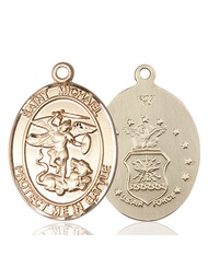[1173KT1] 14kt Gold Saint Michael Air Force Medal