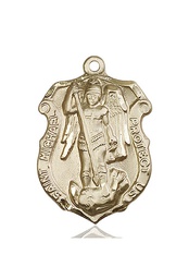 [5448KT3] 14kt Gold Saint Michael Coast Guard Medal