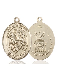 [7040KT1] 14kt Gold Saint George Air Force Medal
