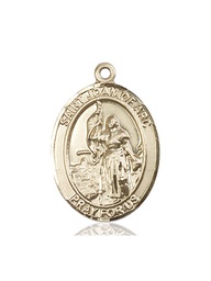[7053KT3] 14kt Gold Saint Joan of Arc  Coast Guard Medal