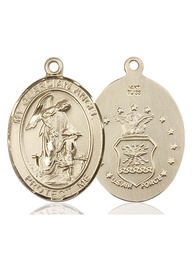 [7118KT1] 14kt Gold Guardian Angel Air Force Medal