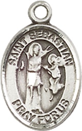 [9100SS] Sterling Silver Saint Sebastian Medal