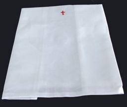 [GA-152W] Linen Cotton Purificator - White Cross