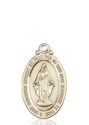 [4145MKT] 14kt Gold Miraculous Medal