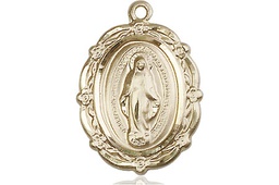 [4146MKT] 14kt Gold Miraculous Medal