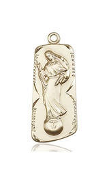 [4162KT] 14kt Gold Our Lady of Mental Peace Medal