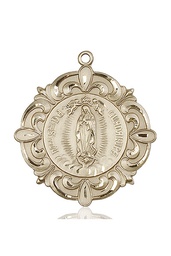 [4227KT] 14kt Gold Our Lady of Guadalupe Medal