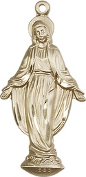 [4269KT] 14kt Gold Miraculous Medal