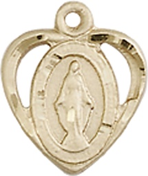 [5401KT] 14kt Gold Miraculous Medal