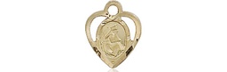 [5412KT] 14kt Gold Our Lady of la Salette Medal