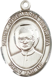 [7362SS] Sterling Silver Saint Josemaria Escriva Medal