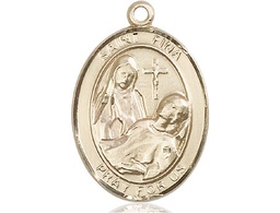 [7364GF] 14kt Gold Filled Saint Fina Medal