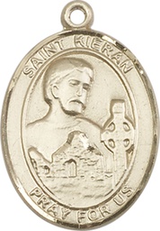 [7367GF] 14kt Gold Filled Saint Kieran Medal