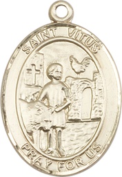 [7368GF] 14kt Gold Filled Saint Vitus Medal