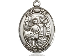 [7368SS] Sterling Silver Saint Vitus Medal