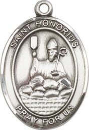 [7376SS] Sterling Silver Saint Honorius Medal