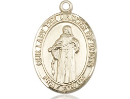 [7383GF] 14kt Gold Filled Our Lady of Knots Medal