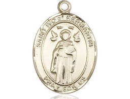 [7384GF] 14kt Gold Filled Saint Ivo Medal