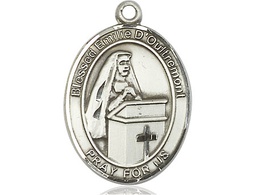 [7390SS] Sterling Silver Blessed Emilee Doultremont Medal