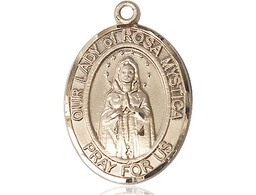 [7413GF] 14kt Gold Filled Our Lady of Rosa Mystica Medal