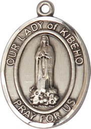 [7414SS] Sterling Silver Our Lady of Kibeho Medal