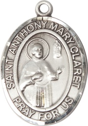[7416SS] Sterling Silver Saint Anthony Mary Claret Medal