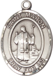 [7417SS] Sterling Silver Saint Maron Medal