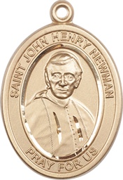 [7423GF] 14kt Gold Filled Blessed John Henry Newman Medal