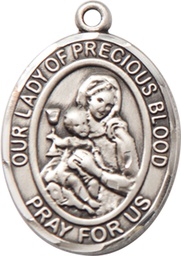 [7448SS] Sterling Silver Our Lady of the Precious Blood Medal