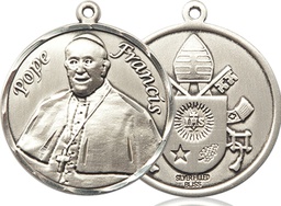 [7451RDSS] Sterling Silver Pope Francis Medal