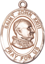[7455KT] 14kt Gold Saint John XXIII Medal