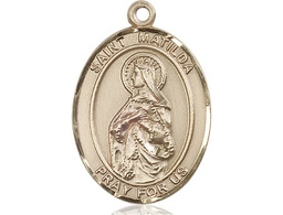 [7239GF] 14kt Gold Filled Saint Matilda Medal