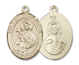 [7243GF] 14kt Gold Filled Our Lady of Mount Carmel Medal