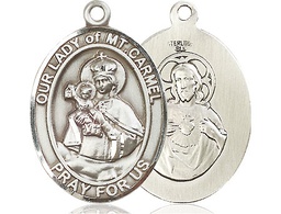 [7243SS] Sterling Silver Our Lady of Mount Carmel Medal