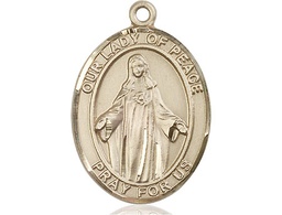 [7245GF] 14kt Gold Filled Our Lady of Peace Medal