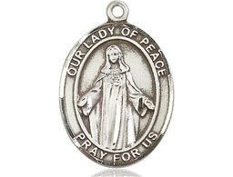 [7245SS] Sterling Silver Our Lady of Peace Medal