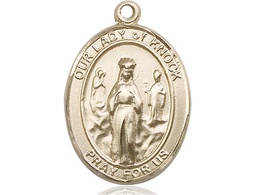 [7246GF] 14kt Gold Filled Our Lady of Knock Medal